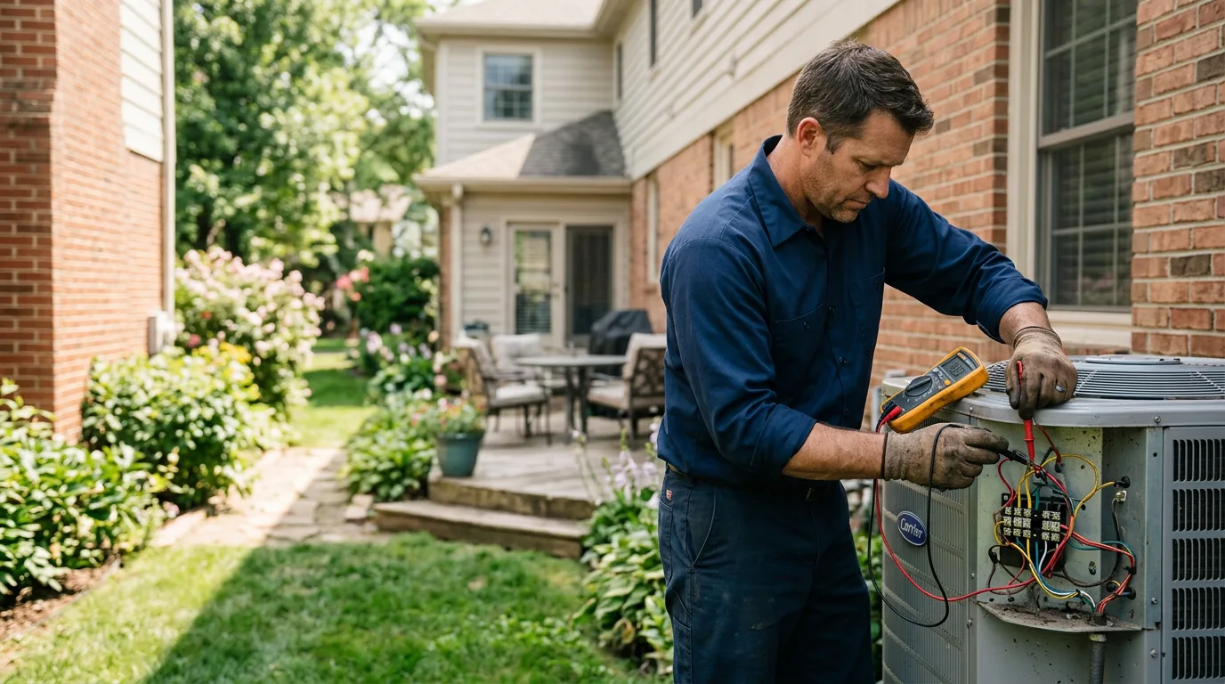 HVAC technician working near Saint Marys, WV
